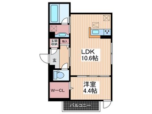 campanella上大須賀の物件間取画像